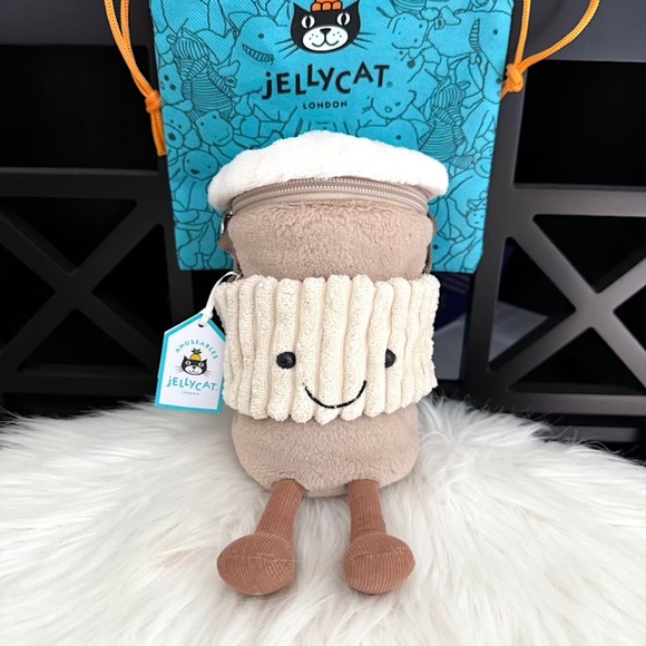 Jellycat Handbags - ☕️ Amuseables Coffee-To-Go Bag - comes w/dust bag (NWT/NIB)
